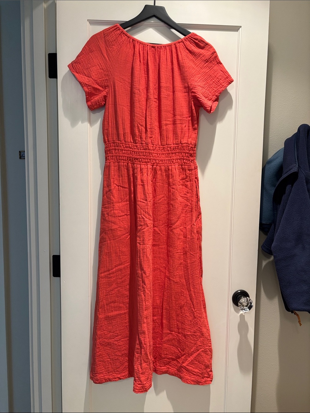 PACT Women's Kumquat Coastal Double Gauze Boho Midi Dress Size SMALL - Picture 5 of 6